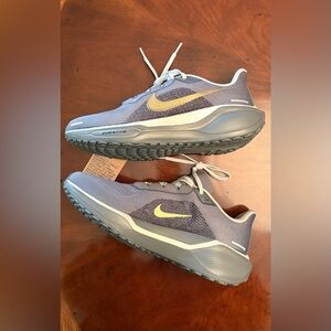 OR BEST OFFER. NEW Nike Pegasus 41 in Gray, White and Gold Size W 10.5 / M 9.